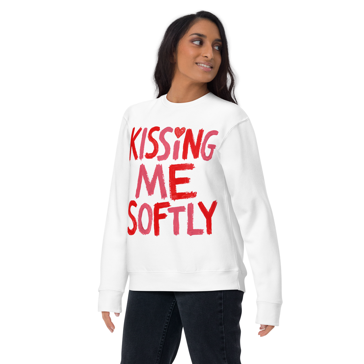 Kissing me Softly Unisex Premium Sweatshirt - Alivwood