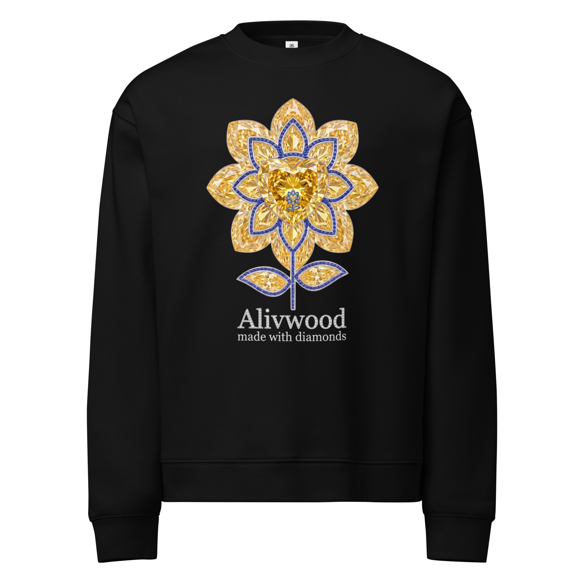 Alivwood Signature Made with Diamonds Sweatshirt - Alivwood