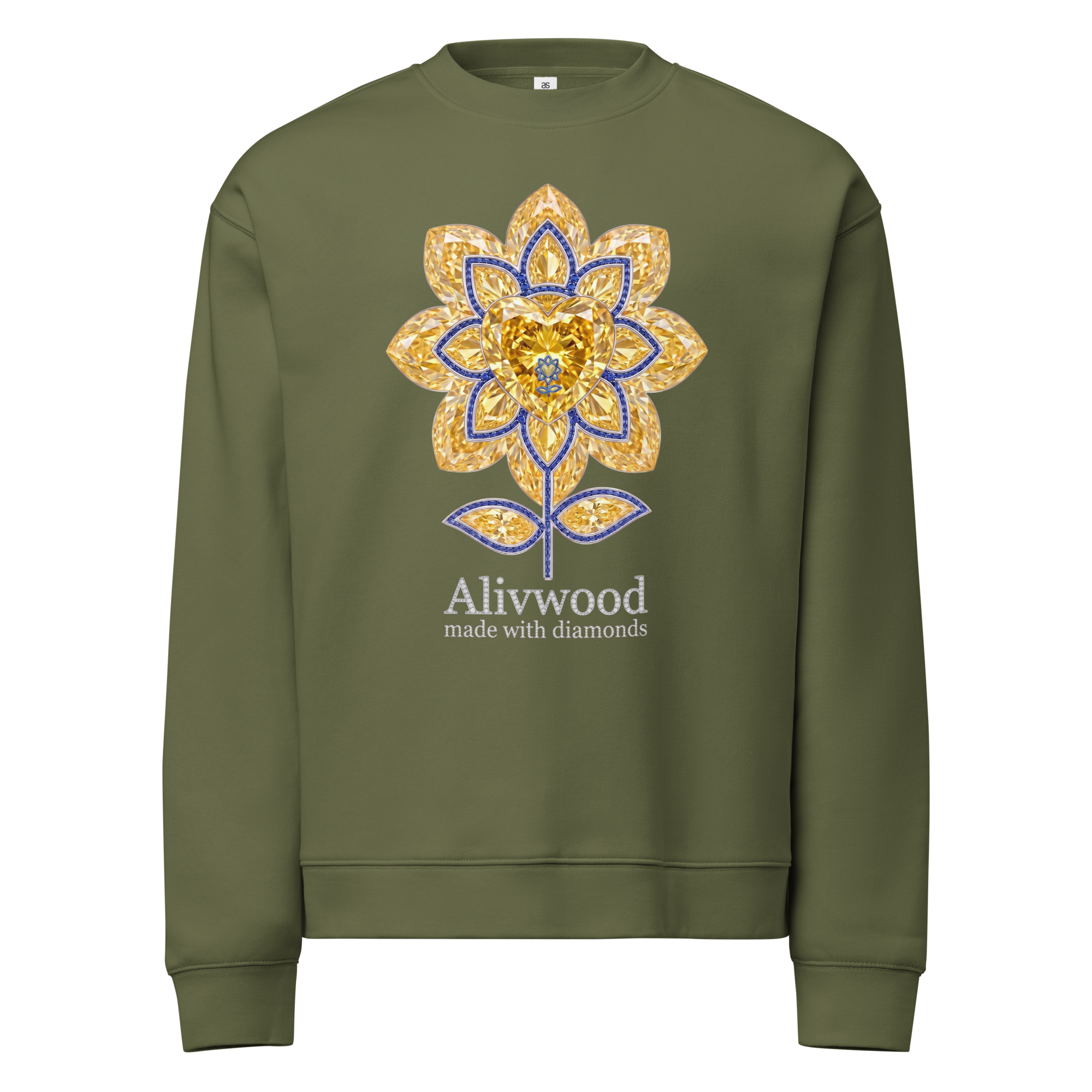 Alivwood Signature Made with Diamonds Sweatshirt - Alivwood