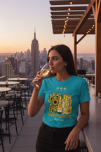 Flower+Prosecco+Gifts Unisex t-shirt - Alivwood