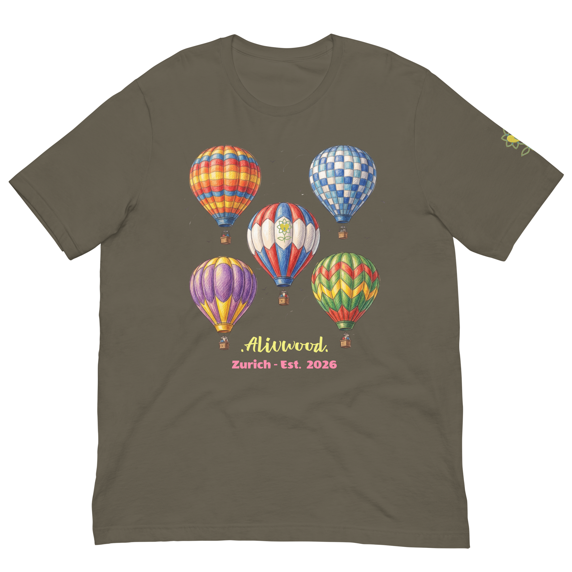 Alivwood Air Balloons Unisex T-shirt - Alivwood
