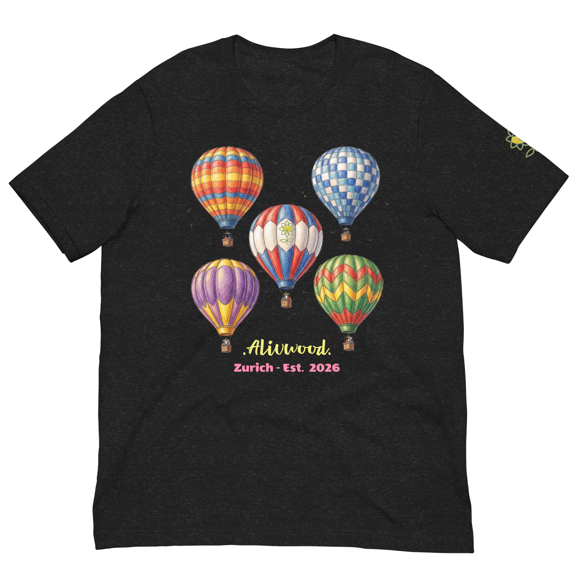 Alivwood Air Balloons Unisex T-shirt - Alivwood