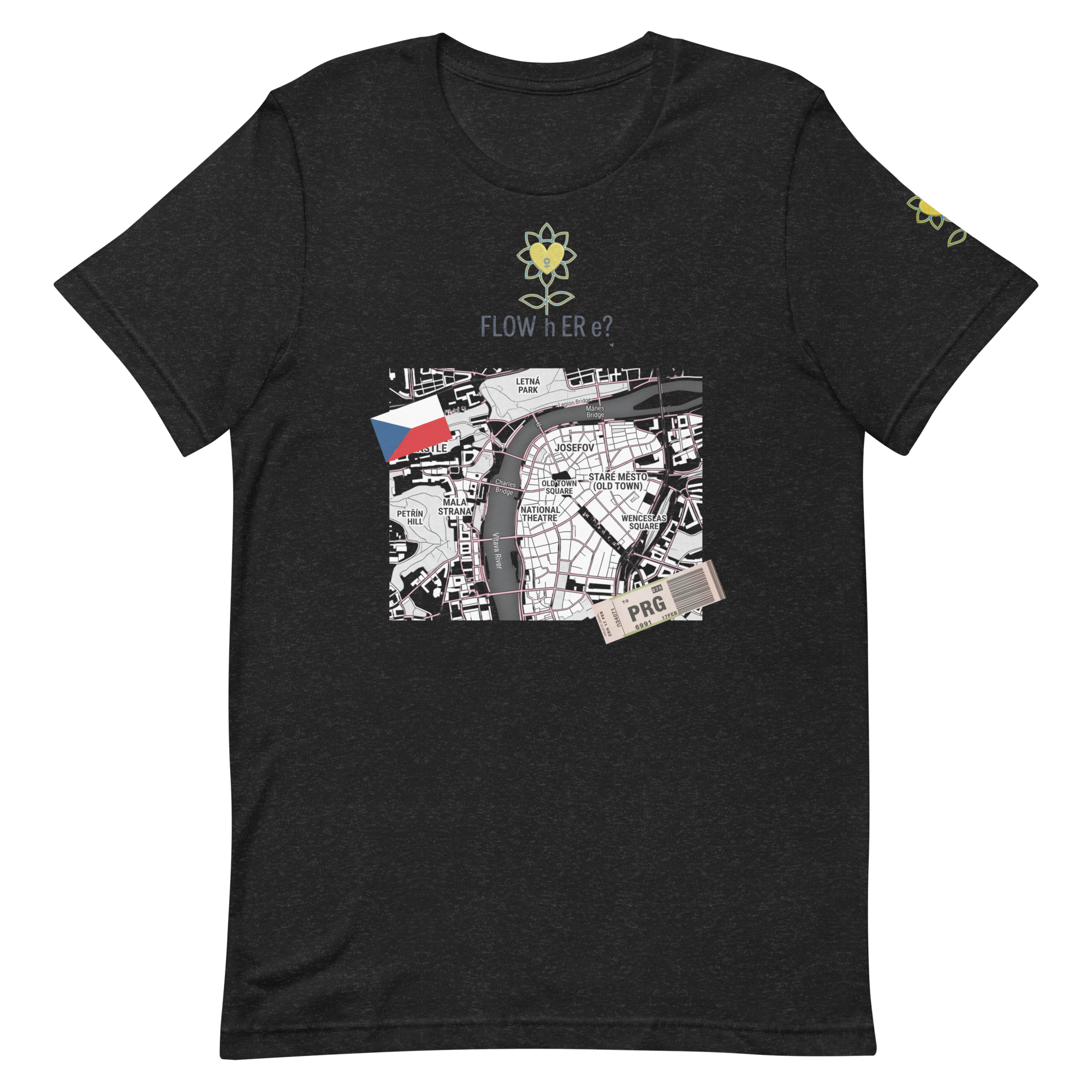 FloWhere? PRG — Unisex T-Shirt - Alivwood