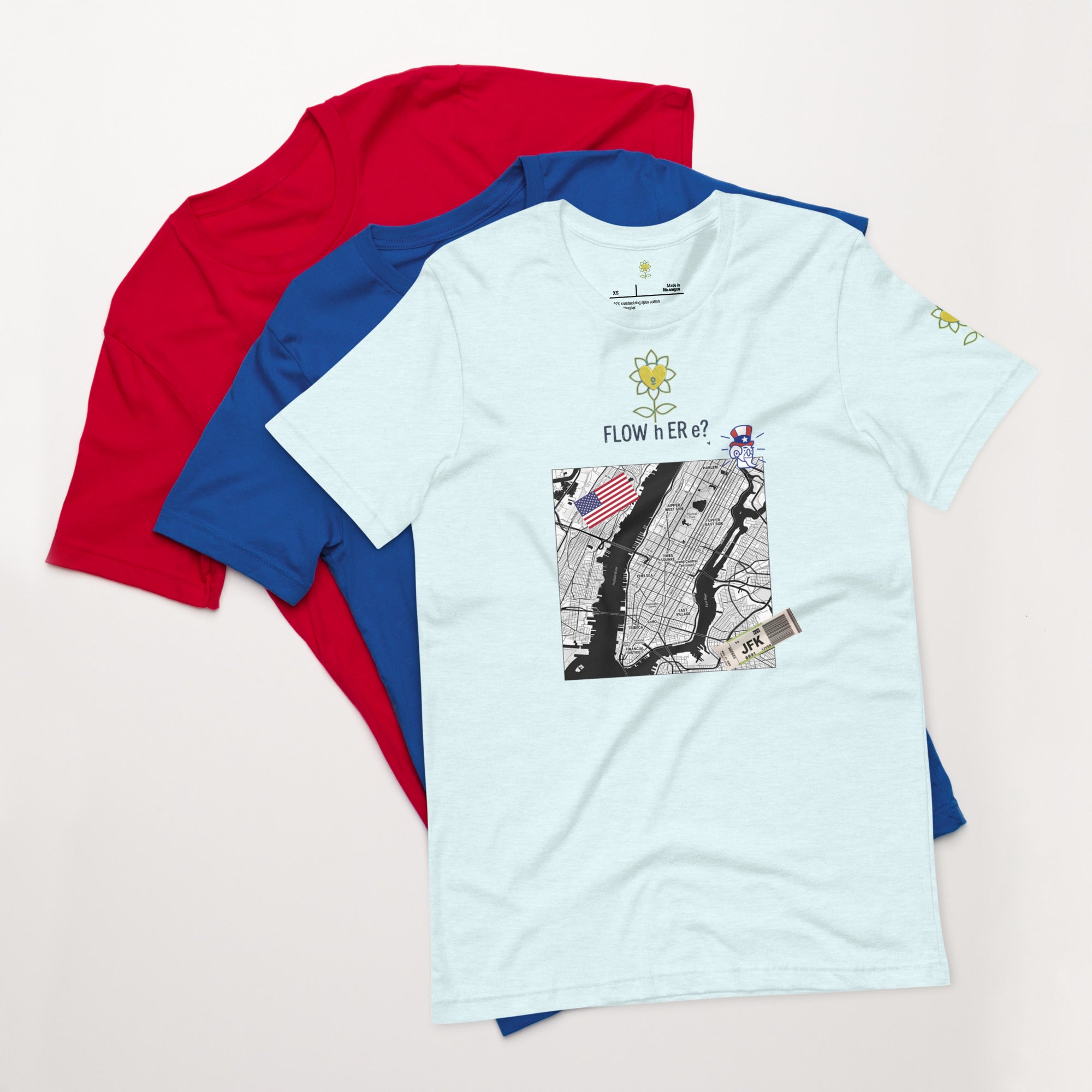 FloWhere? JFK — Unisex T-Shirt - Alivwood