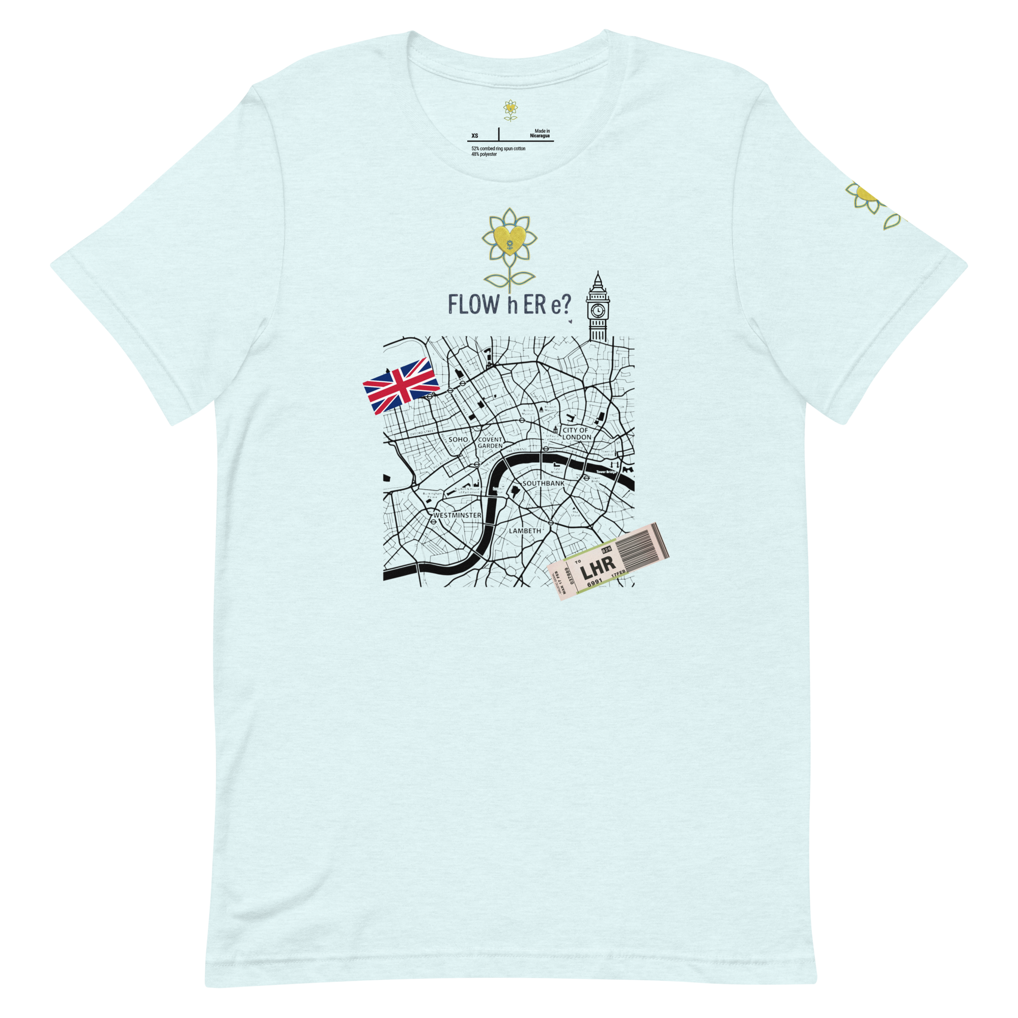 FloWhere? LHR — Unisex T-Shirt - Alivwood