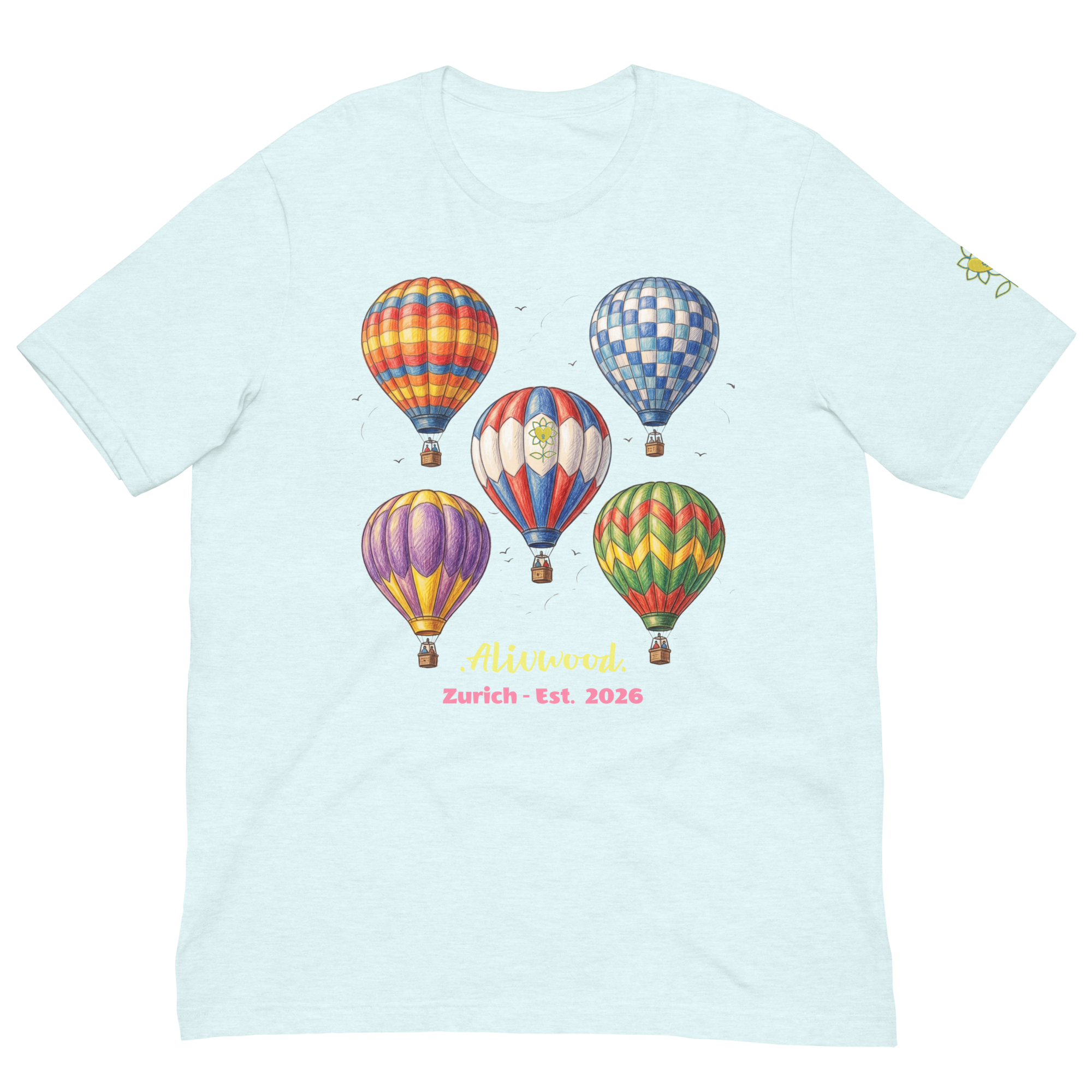 Alivwood Air Balloons Unisex T-shirt - Alivwood