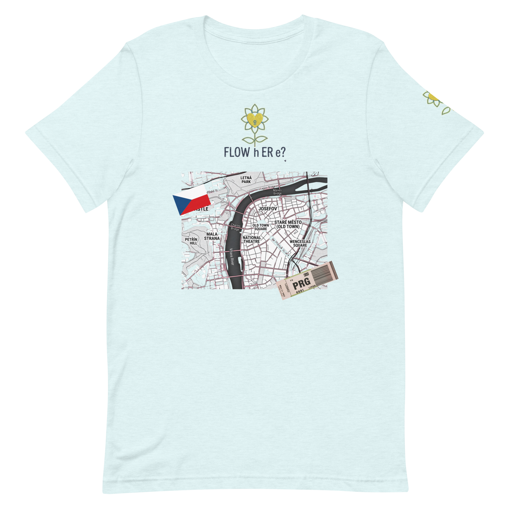 FloWhere? PRG — Unisex T-Shirt - Alivwood