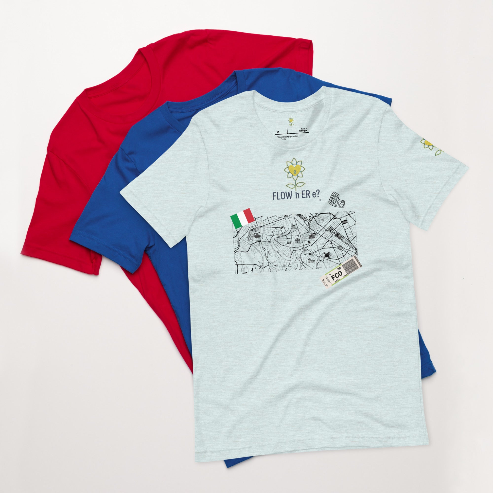 FloWhere? FCO — Unisex T-Shirt - Alivwood