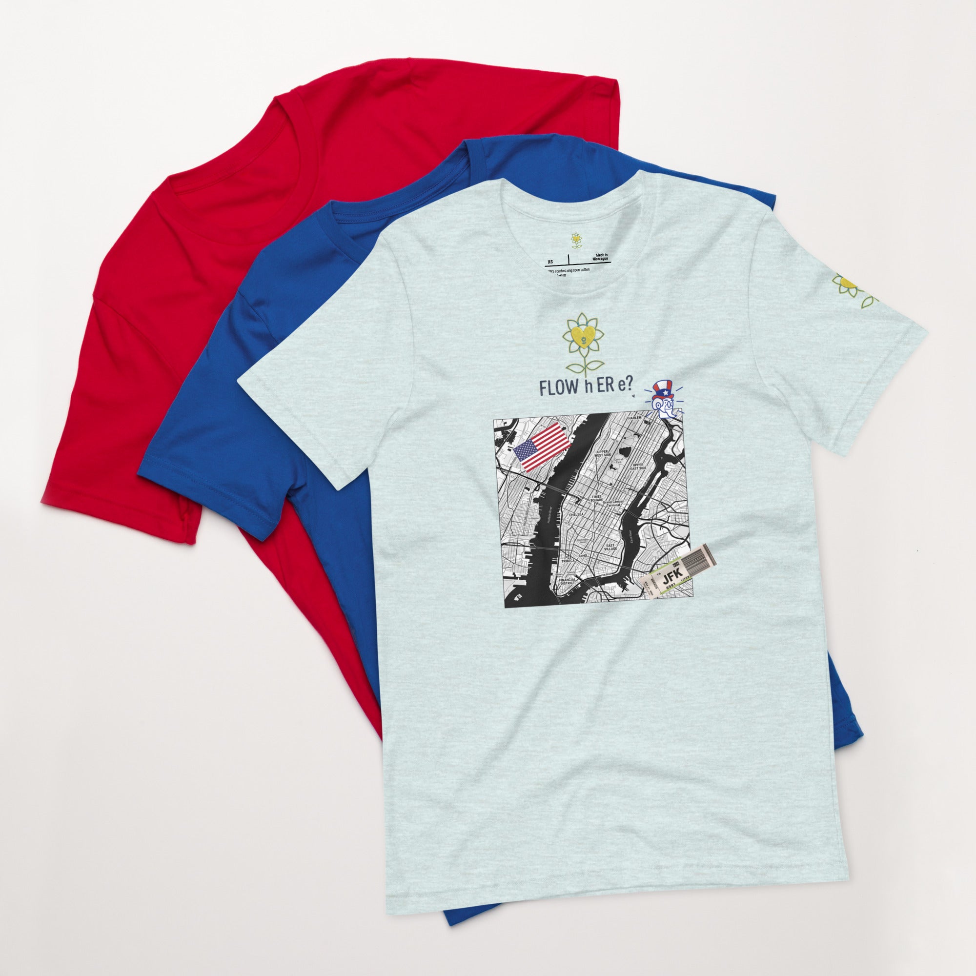 FloWhere? JFK — Unisex T-Shirt - Alivwood