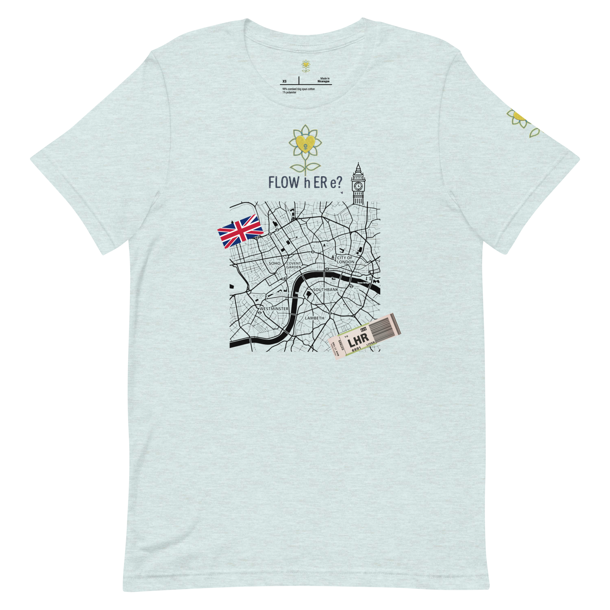 FloWhere? LHR — Unisex T-Shirt - Alivwood