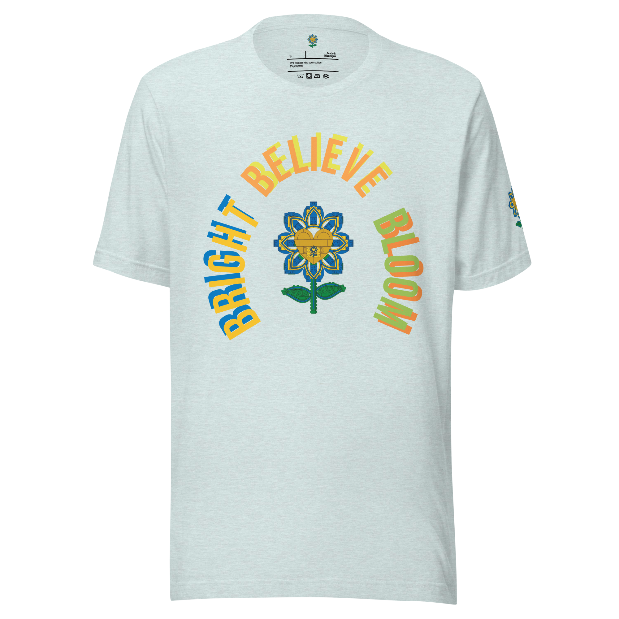 Bloom Believe Bright Bricks Tee - Alivwood