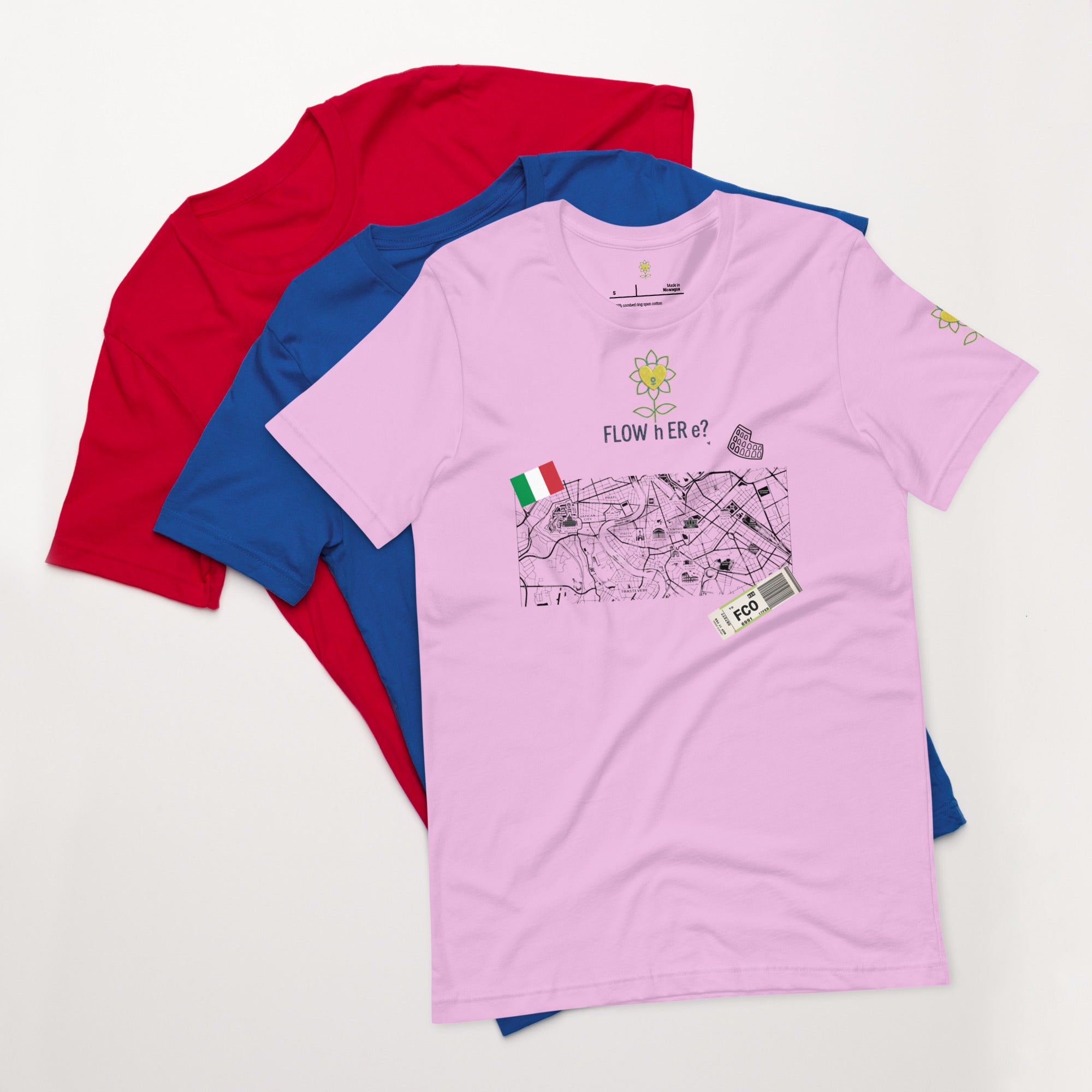 FloWhere? FCO — Unisex T-Shirt - Alivwood