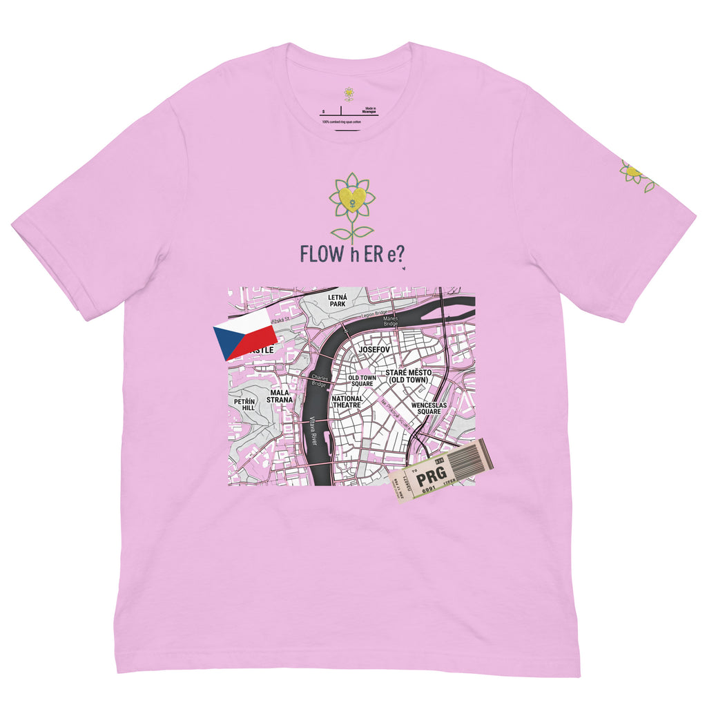 FloWhere? PRG — Unisex T-Shirt - Alivwood