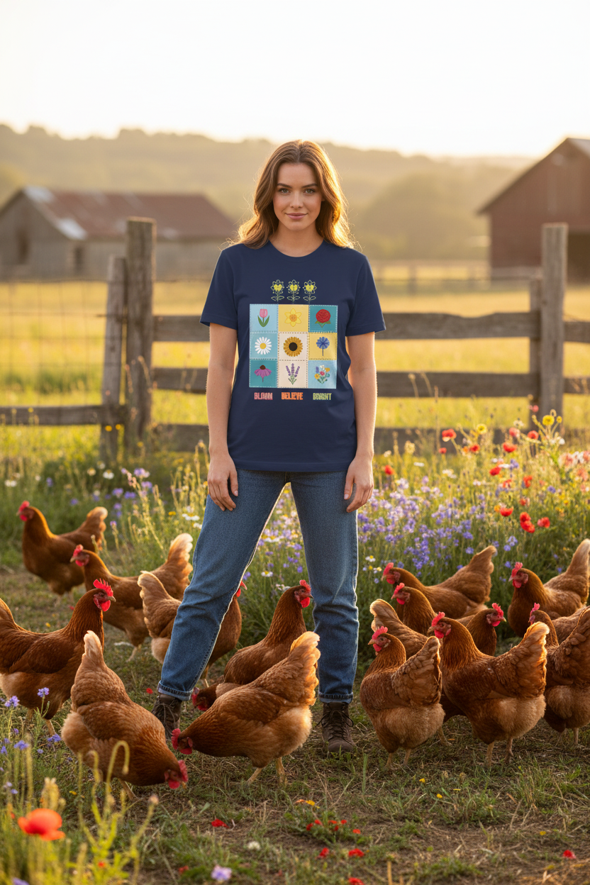 Flower matrix Unisex t-shirt - Alivwood