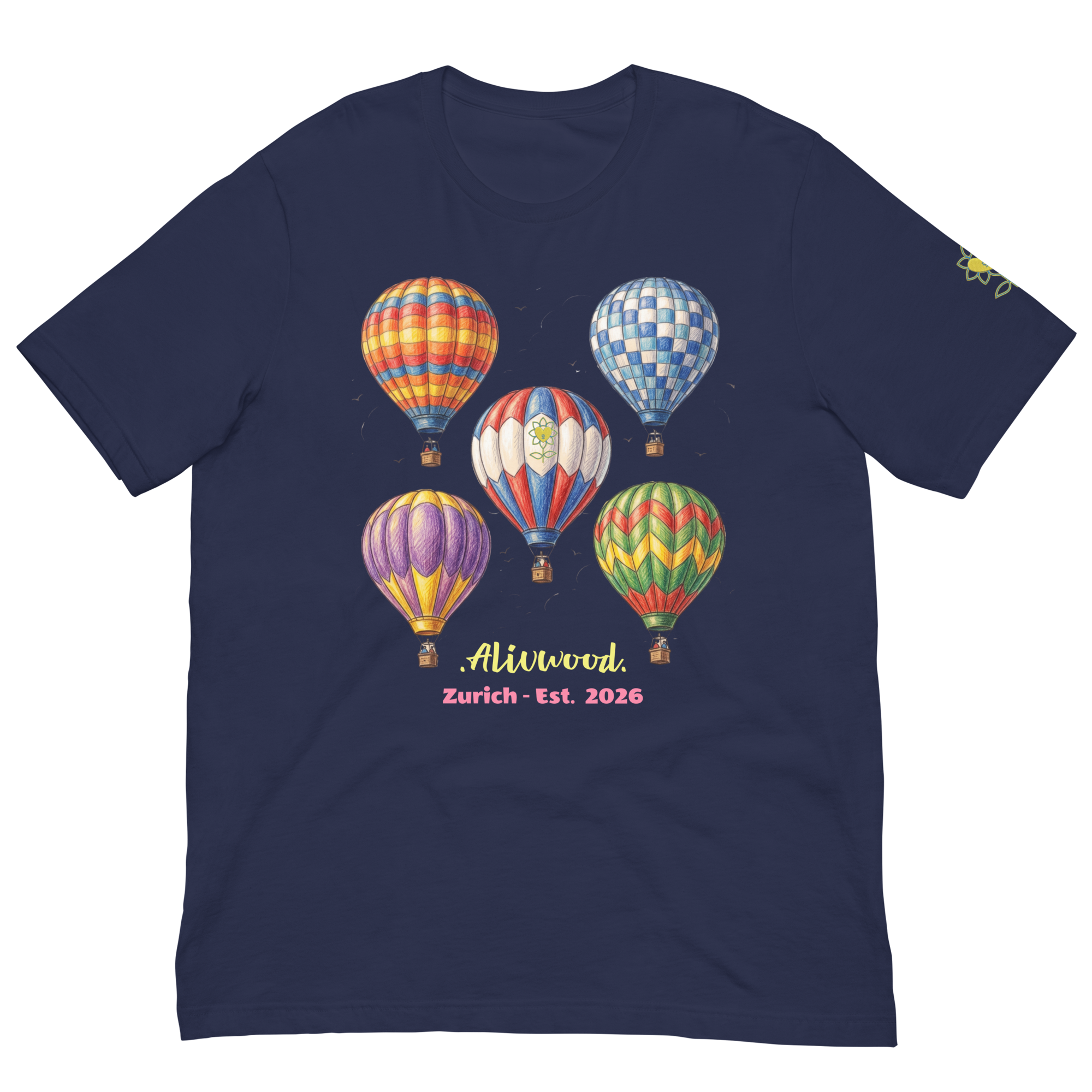 Alivwood Air Balloons Unisex T-shirt - Alivwood