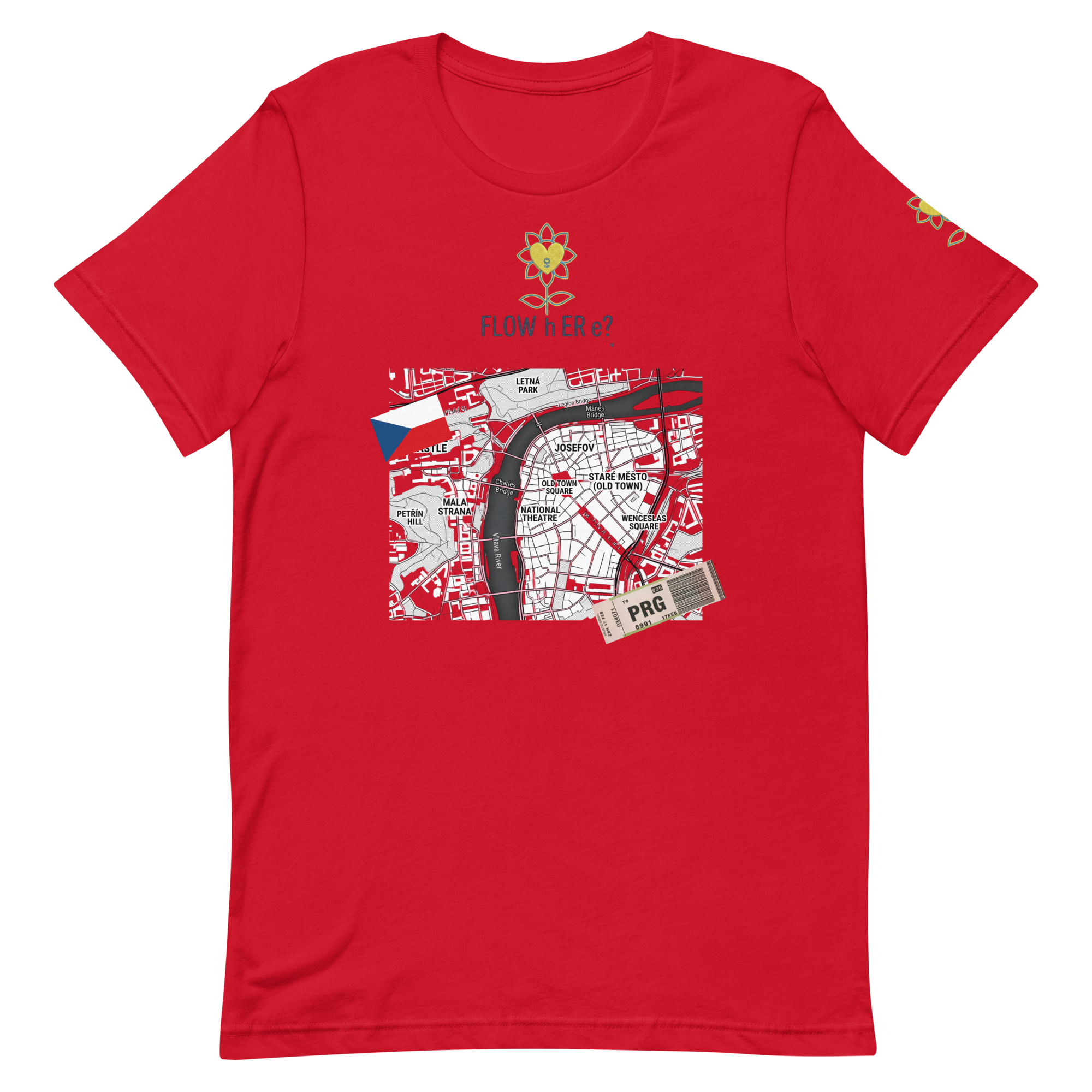 FloWhere? PRG — Unisex T-Shirt - Alivwood