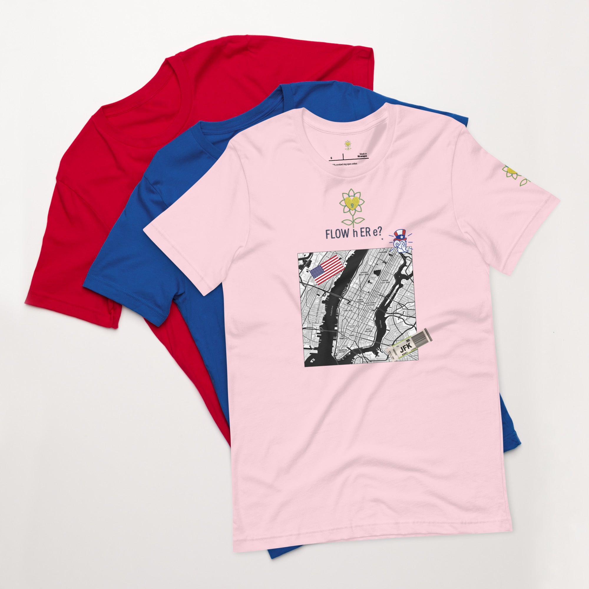 FloWhere? JFK — Unisex T-Shirt - Alivwood