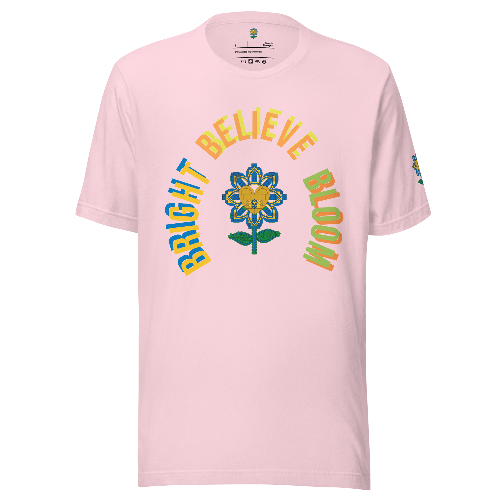 Bloom Believe Bright Bricks Tee - Alivwood