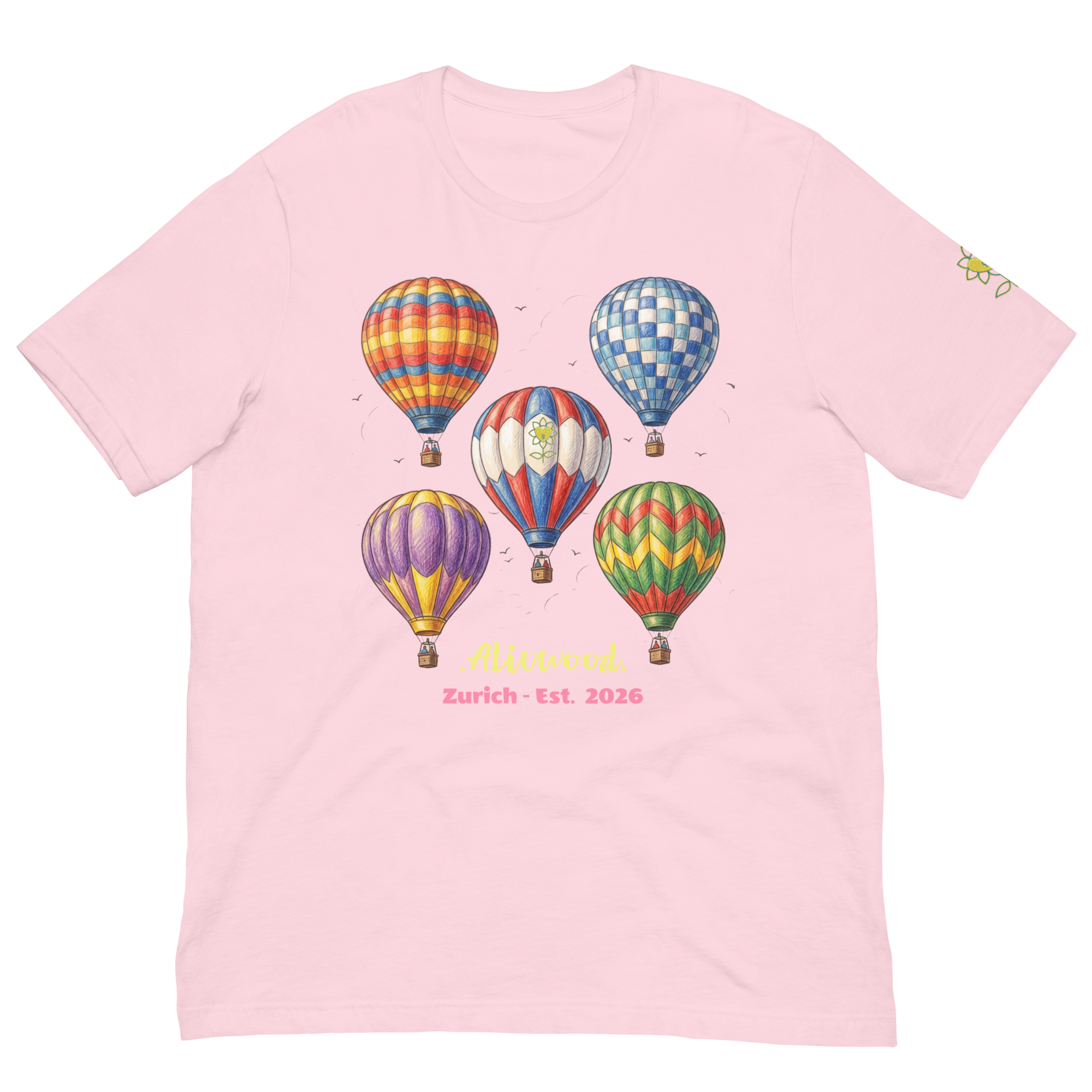 Alivwood Air Balloons Unisex T-shirt - Alivwood
