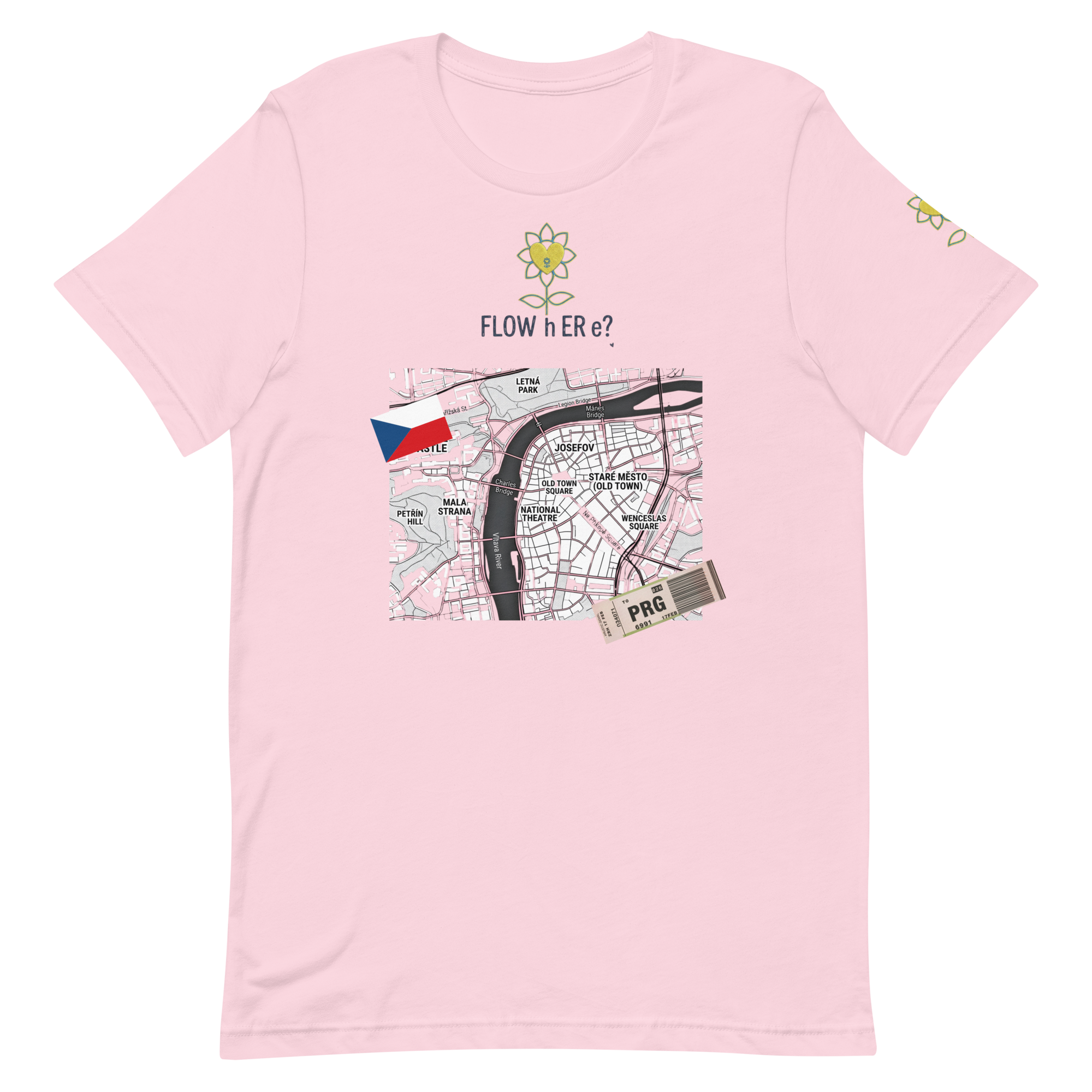 FloWhere? PRG — Unisex T-Shirt - Alivwood