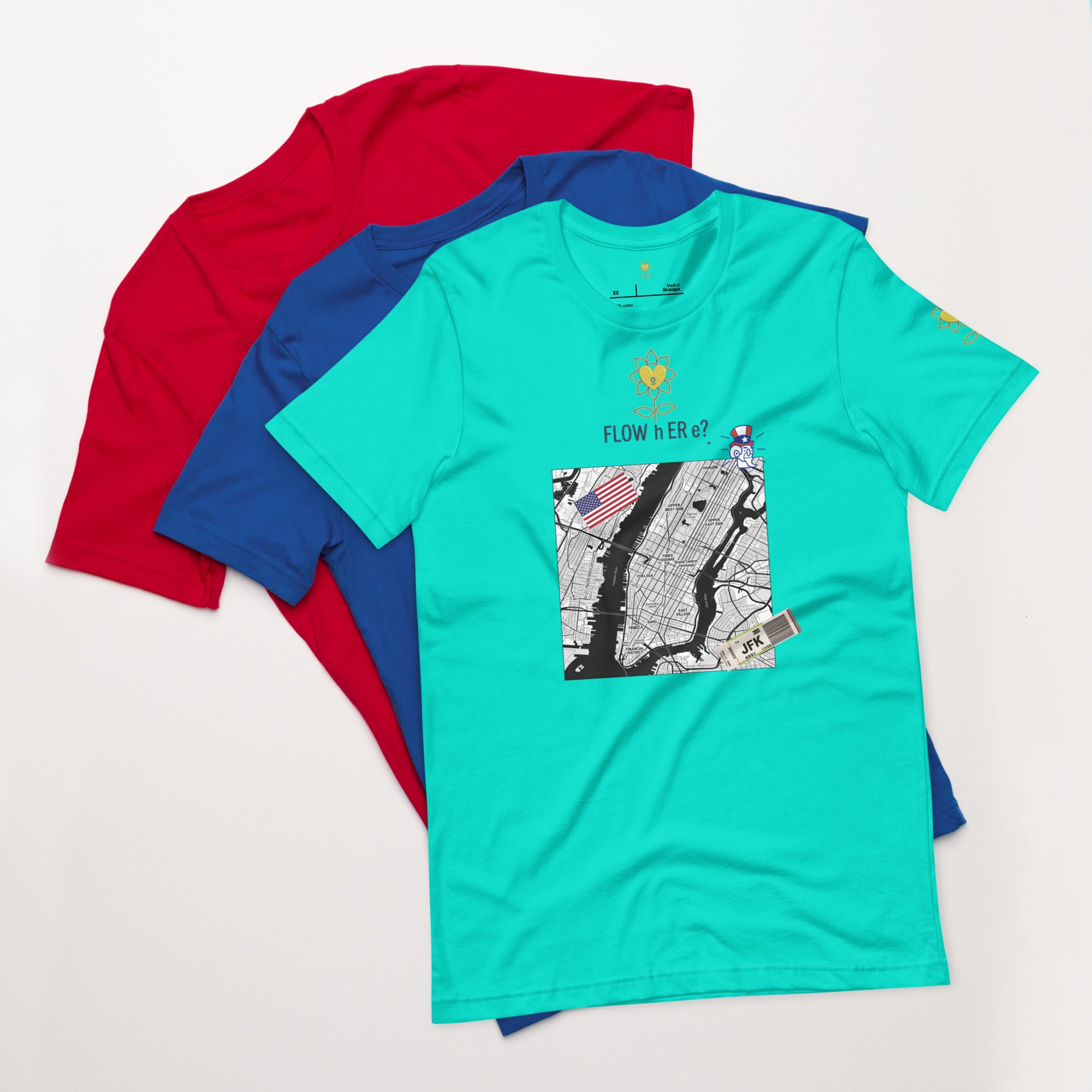 FloWhere? JFK — Unisex T-Shirt - Alivwood