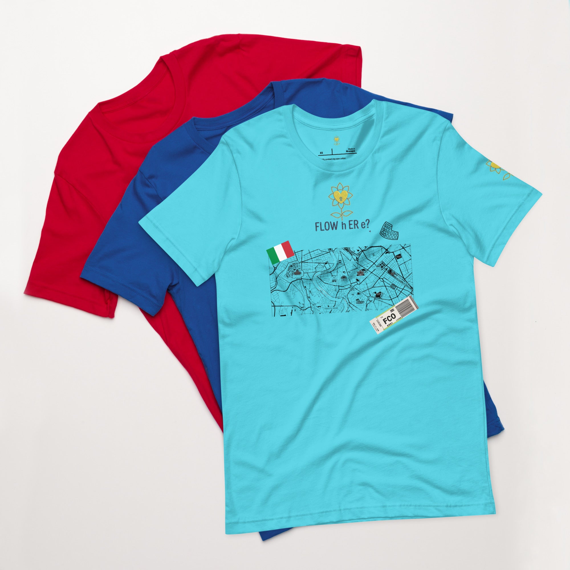FloWhere? FCO — Unisex T-Shirt - Alivwood