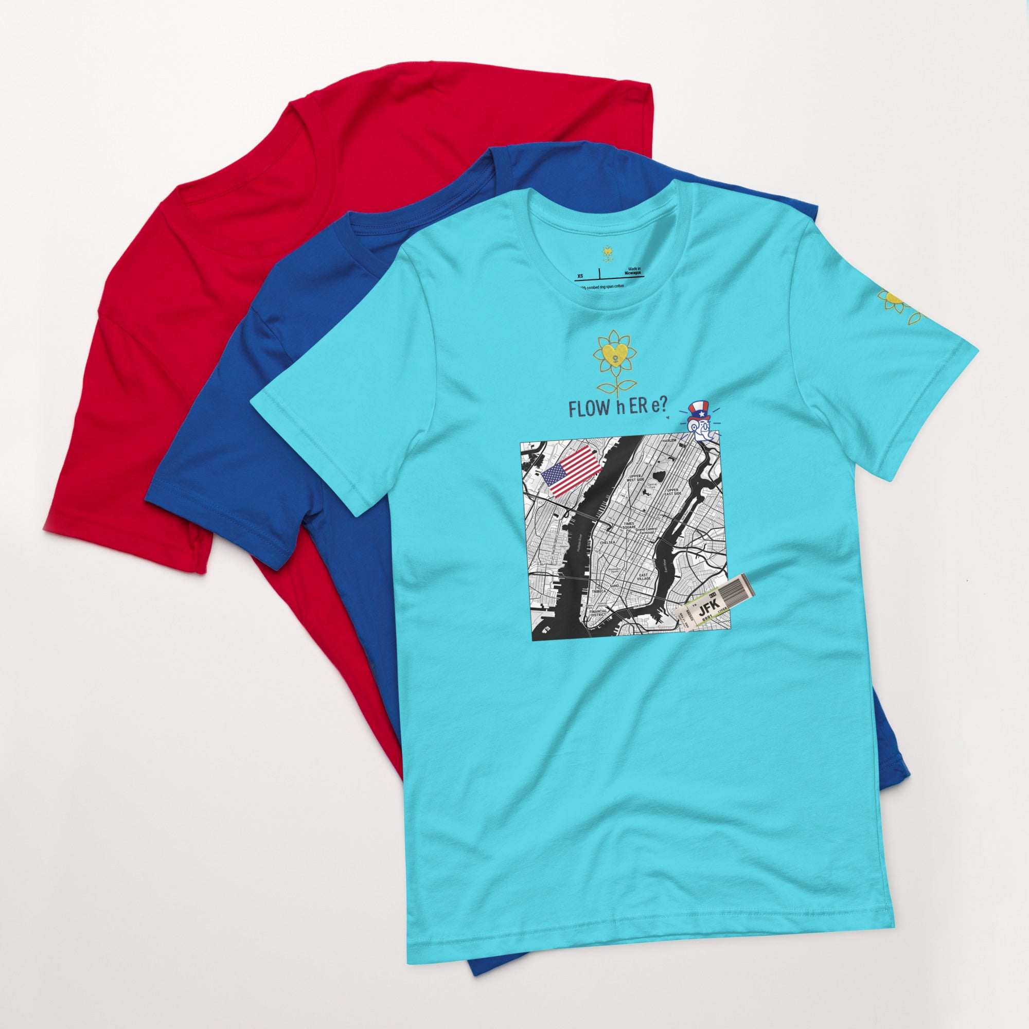 FloWhere? JFK — Unisex T-Shirt - Alivwood