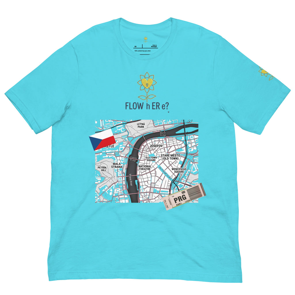 FloWhere? PRG — Unisex T-Shirt - Alivwood