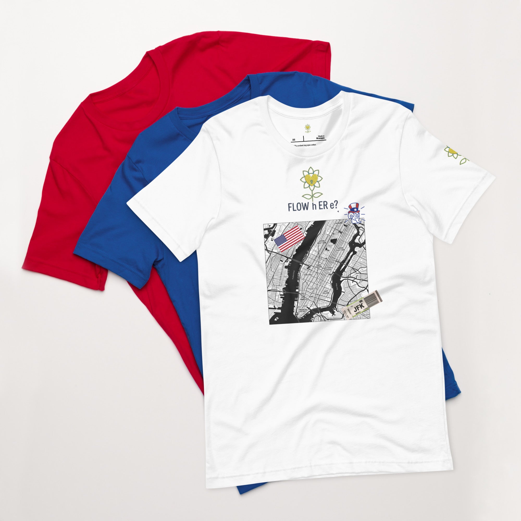 FloWhere? JFK — Unisex T-Shirt - Alivwood