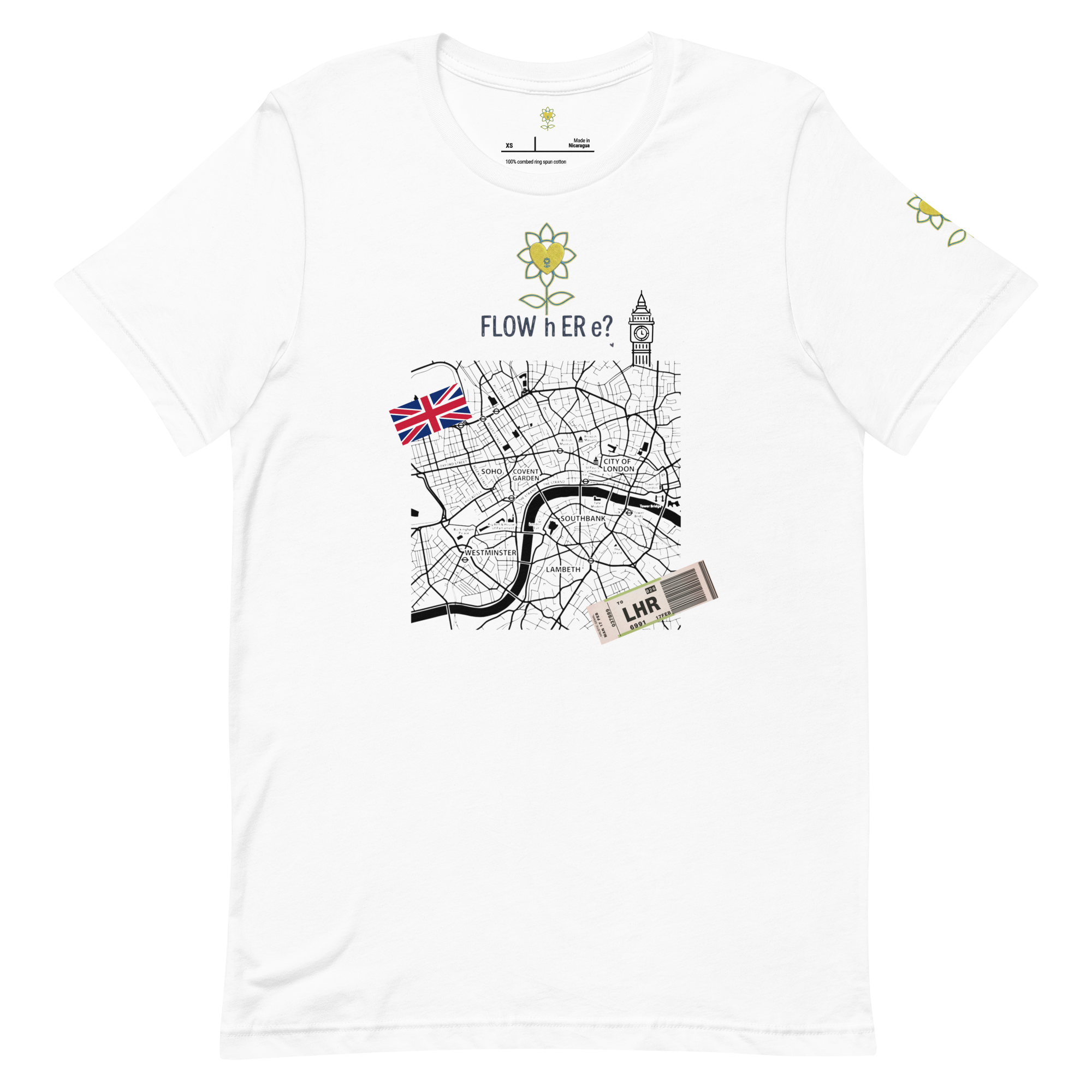 FloWhere? LHR — Unisex T-Shirt - Alivwood