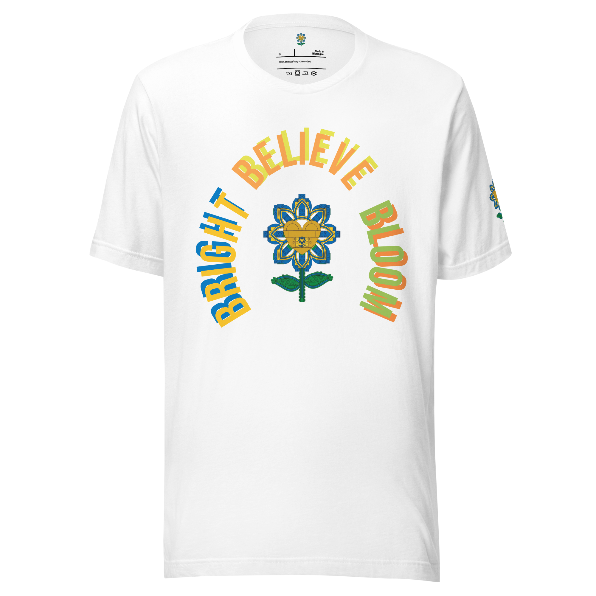 Bloom Believe Bright Bricks Tee - Alivwood