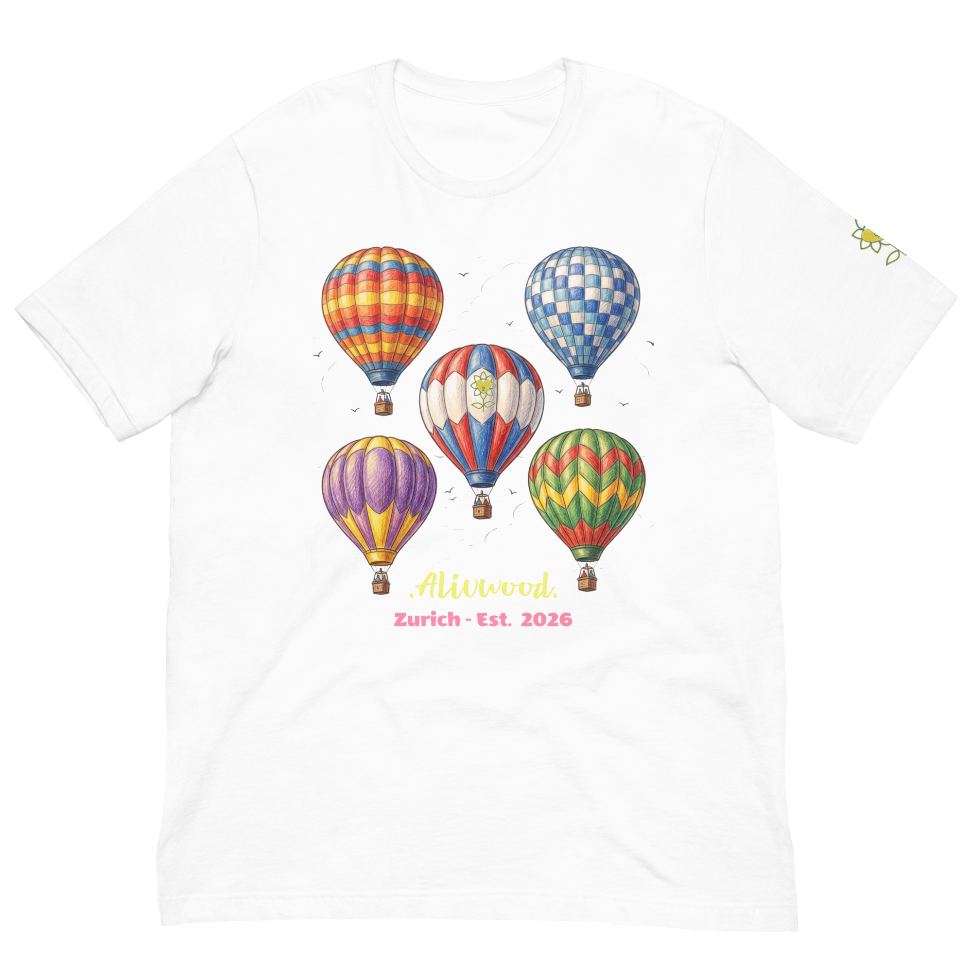 Alivwood Air Balloons Unisex T-shirt - Alivwood