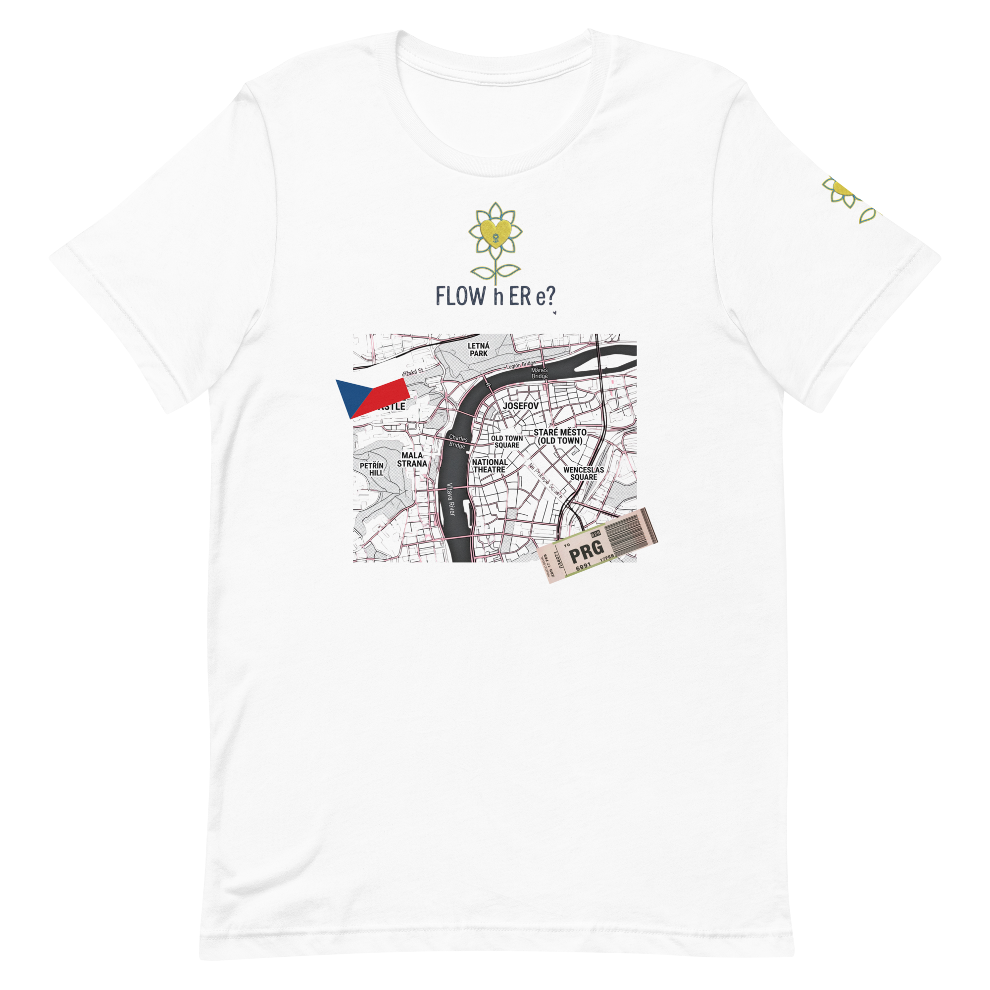 FloWhere? PRG — Unisex T-Shirt - Alivwood