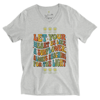 Sunflower Unisex Short Sleeve V-Neck T-Shirt - Alivwood