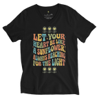 Sunflower Unisex Short Sleeve V-Neck T-Shirt - Alivwood