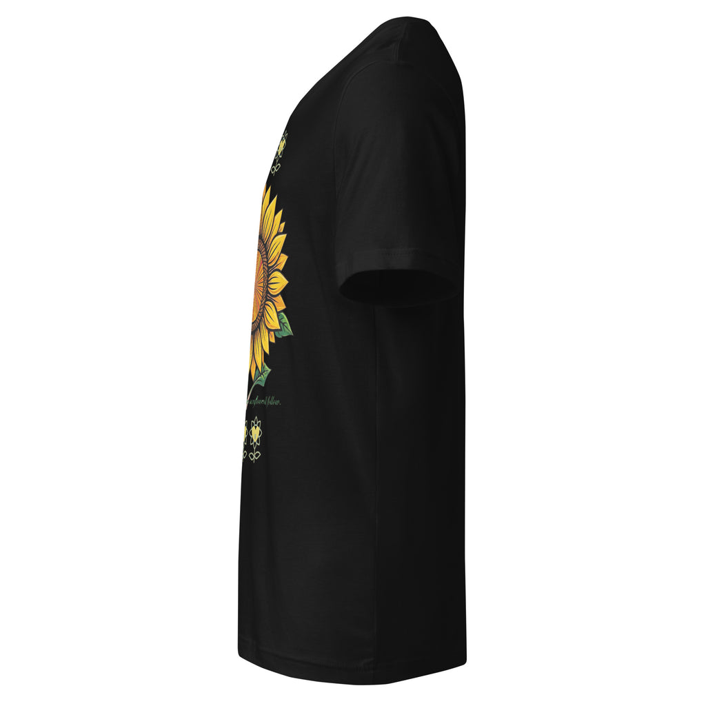 Sunflower Unisex Short Sleeve V-Neck T-Shirt - Alivwood