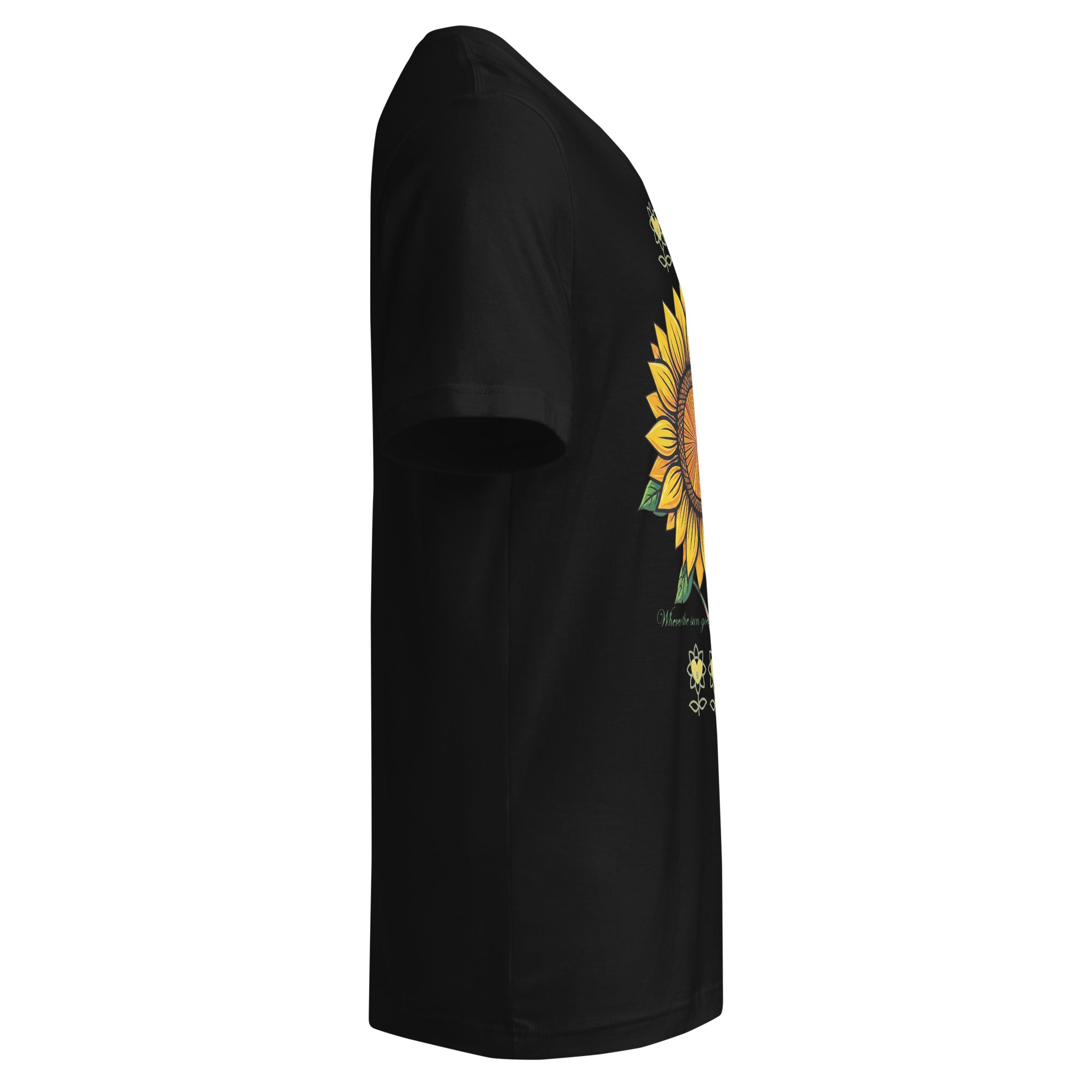 Sunflower Unisex Short Sleeve V-Neck T-Shirt - Alivwood