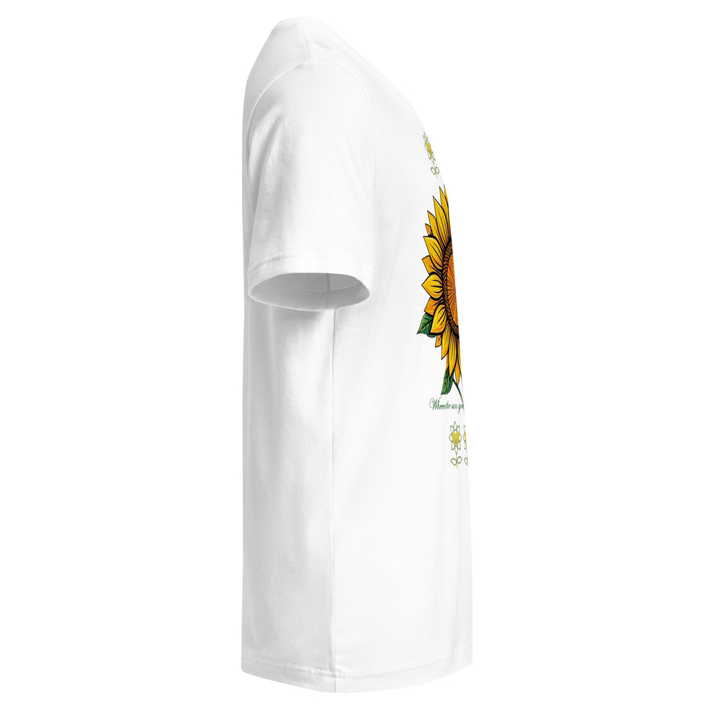 Sunflower Unisex Short Sleeve V-Neck T-Shirt - Alivwood