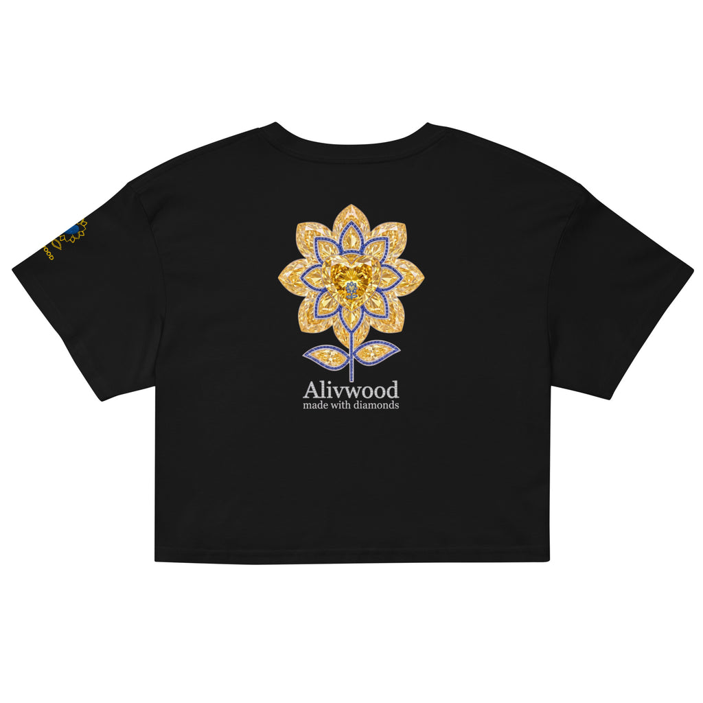 Alivwood Signature Diamonds Women’s crop top - Alivwood