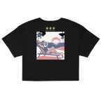 Rose Palette Woman on beach Women’s crop top - Alivwood