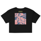Rose Palette Woman with dog Women’s crop top - Alivwood