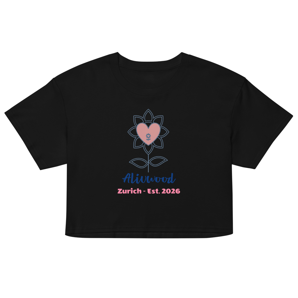 Rose Palette Woman reading Women’s crop top - Alivwood