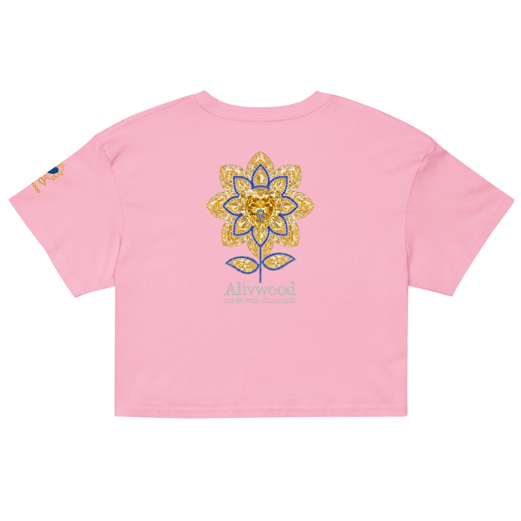 Alivwood Signature Diamonds Women’s crop top - Alivwood