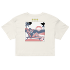 Rose Palette Woman on beach Women’s crop top - Alivwood