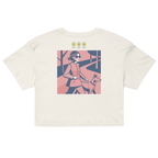 Rose Palette Woman with dog Women’s crop top - Alivwood