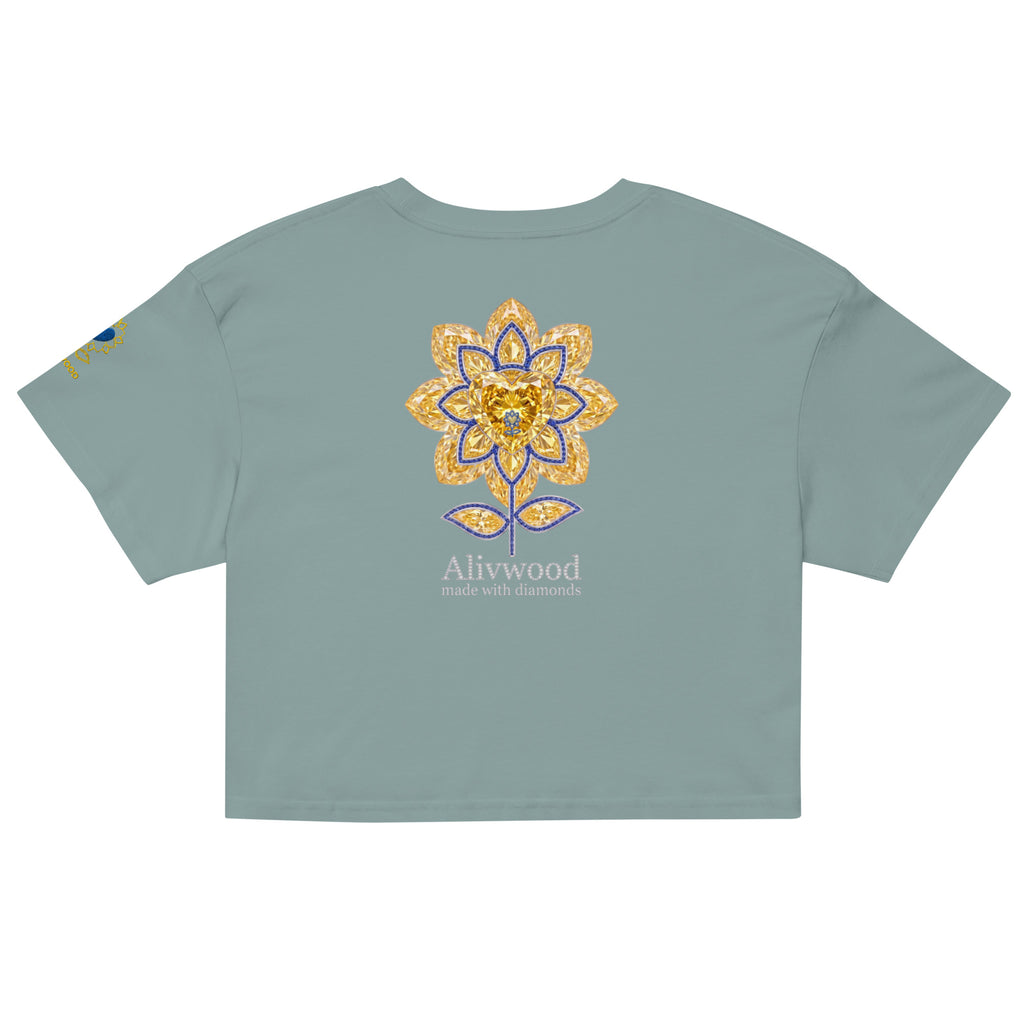 Alivwood Signature Diamonds Women’s crop top - Alivwood