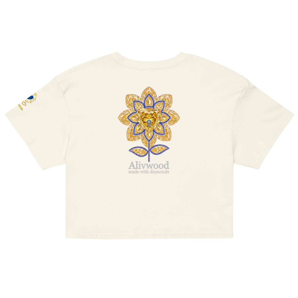 Alivwood Signature Diamonds Women’s crop top - Alivwood