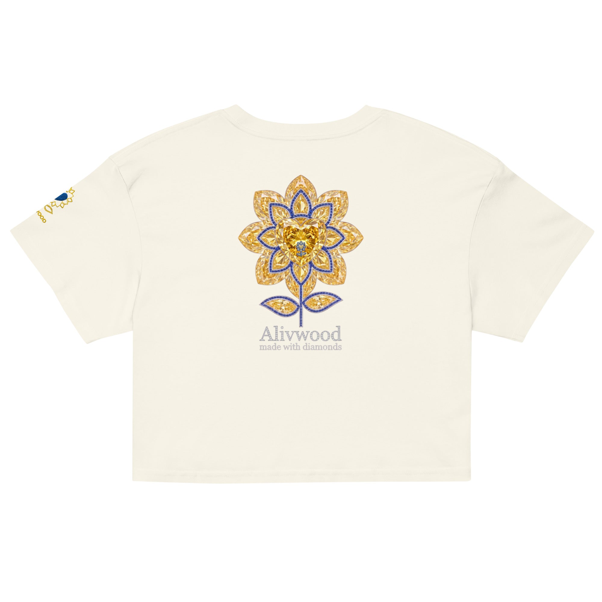 Alivwood Signature Diamonds Women’s crop top - Alivwood