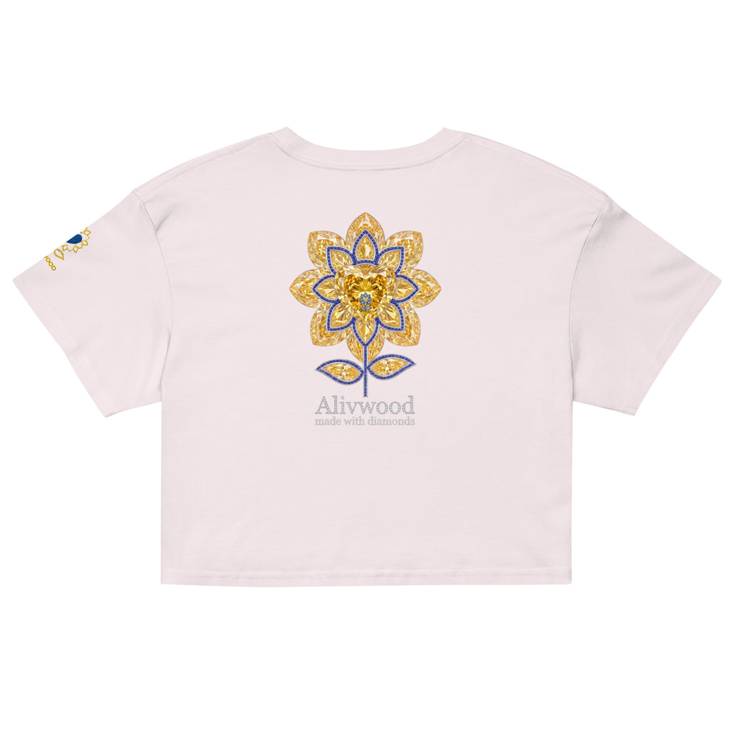 Alivwood Signature Diamonds Women’s crop top - Alivwood