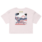 Rose Palette Woman on beach Women’s crop top - Alivwood